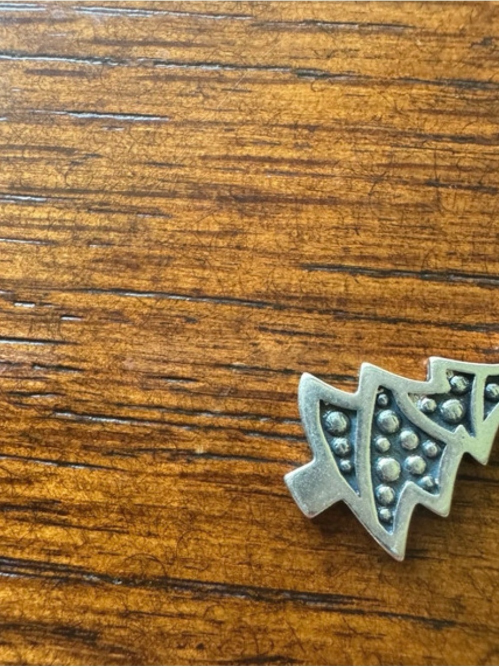 James Avery silver adorned Christmas tree charm